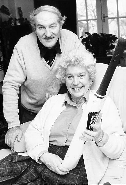 Les Botham and Marie Botham. Parents of Ian Botham. December 1987