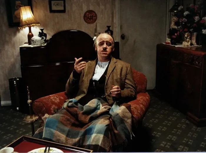 Framed Print : Les Dennis Comedian and TV presenter takes on the role of Marlon Brando as the Godfather