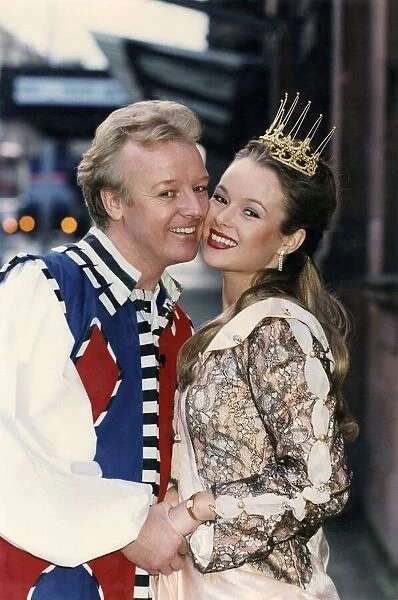 Les Dennis and his Fiancee Amanda Holden, who are both appearing in Sleeping Beauty at
