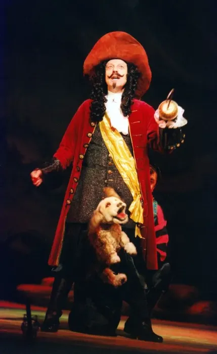 Framed Print : Lesley Grantham as Captain Hook in the pantomime Peter Pan at the Theatre Royal Framed Print : Lesley Grantham as Captain Hook in the pantomime Peter Pan at the Theatre Royal