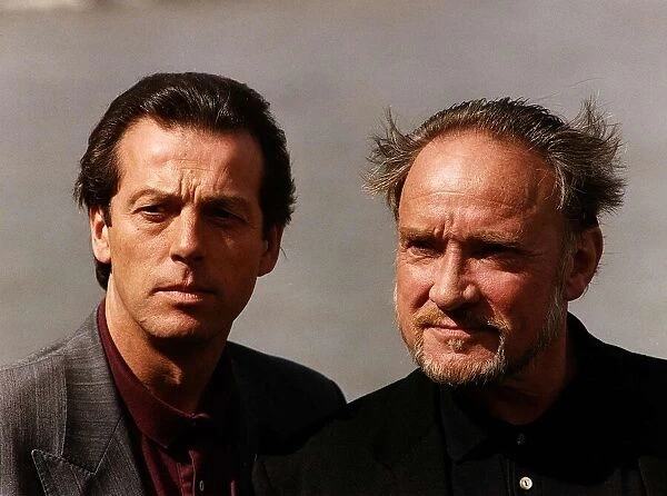 Leslie Grantham and Don Henderson Actor who star in TV Programme The Paradise Club
