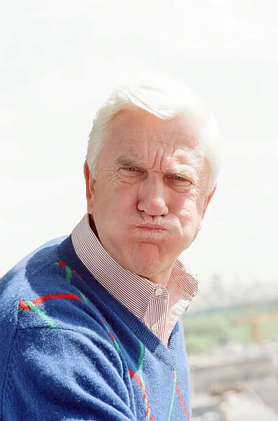 Leslie Nielsen, Canadian actor and comedian, pictured Thursday 24th May 1990