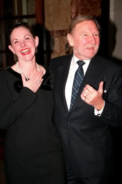Framed Print : LESLIE PHILIPS AND HIS WIFE ANGELA AT THE 40TH ANNIVERSARY OF THE MOUSETRAP - 1992 Framed Print : LESLIE PHILIPS AND HIS WIFE ANGELA AT THE 40TH ANNIVERSARY OF THE MOUSETRAP - 1992