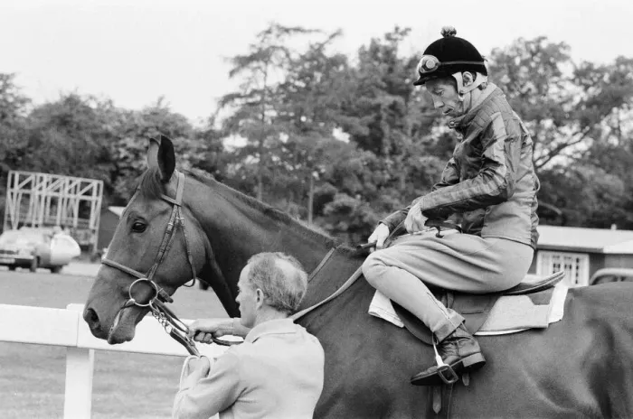 Framed Print : Lester Piggott at Epsom Racecourse, Tuesday 6th June 1978