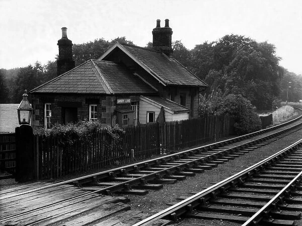 The level crossing at Sandy Lane, near Wetheral on 10th July 1962