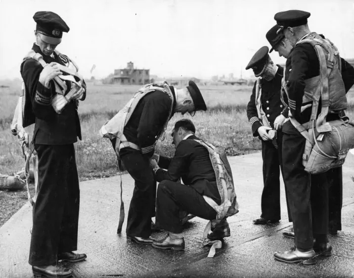Framed Print : A liaison between the R. A. F. and Merchant Navy, where the two forces exchanged roles Framed Print : A liaison between the R. A. F. and Merchant Navy, where the two forces exchanged roles
