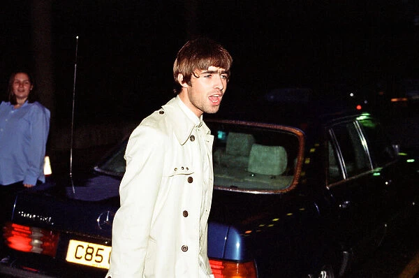Liam Gallagher of Oasis arriving for The Mercury Pop Awards in London
