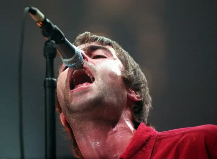 Framed Print : Liam Gallagher of Oasis December 1997 Framed Print : Liam Gallagher of Oasis December 1997