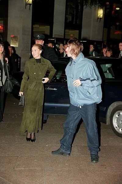 Liam Gallagher Singer September 98 Arriving for a film premiere with his wife