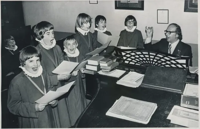 Framed Print : Lib - The boys of the Newcastle Cathedral Choristers on July 17, 1974 Framed Print : Lib - The boys of the Newcastle Cathedral Choristers on July 17, 1974