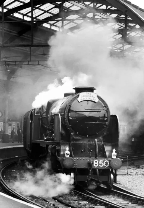 Framed Print : Lib - The departure of the 1926 Lord Nelson class steam engine from Newcastle Central Framed Print : Lib - The departure of the 1926 Lord Nelson class steam engine from Newcastle Central