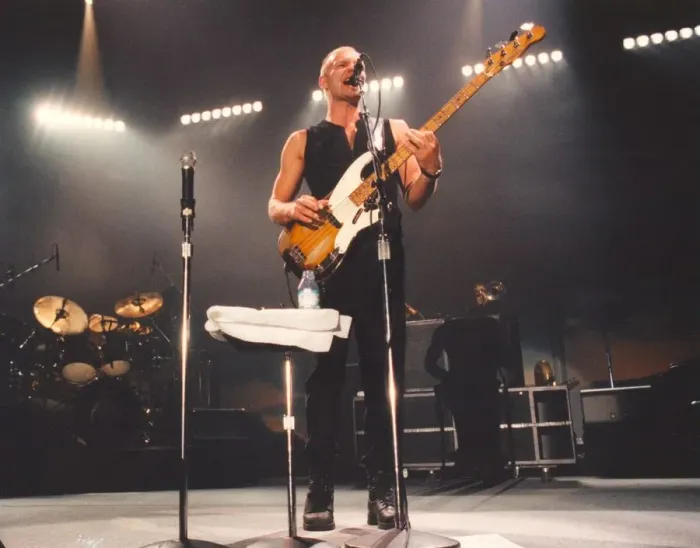 Framed Print : Lib - Singer / songwriter Sting in concert at the Newcastle Arena, 24th November 1996 Framed Print : Lib - Singer / songwriter Sting in concert at the Newcastle Arena, 24th November 1996