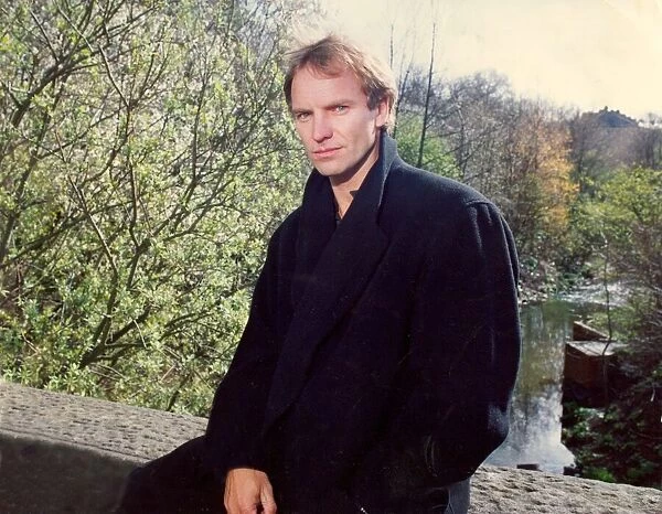 Lib - Singer  /  songwriter Sting takes a break from rehearsals in Jesmond, Newcastle