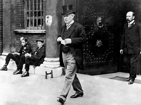 Liberal Prime Minister Herbert Asquith seen here in the days leading up to