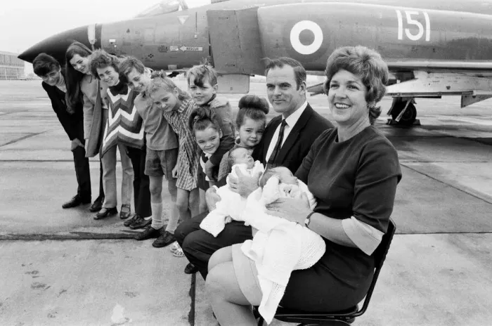 Framed Print : Lieutenant Commander Peter Marshall of HMS Ark Royal and his wife Carolyn