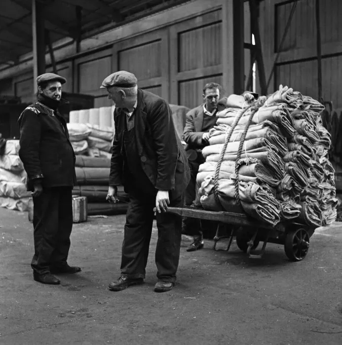 Framed Print : Life at Belfast Docks. 9th October 1963