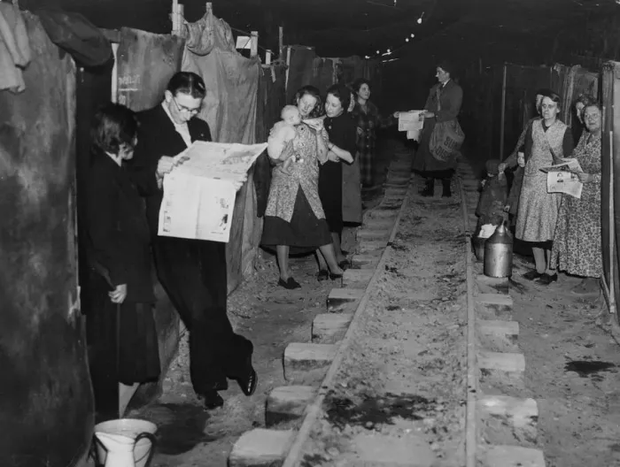 Framed Print : Life goes on as normal for residents of Ramsgate in Kent who take cover from the German Framed Print : Life goes on as normal for residents of Ramsgate in Kent who take cover from the German