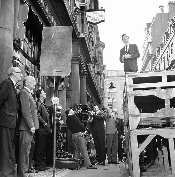Life at the Top, 1965 film, on location filming around The Economist building in St James