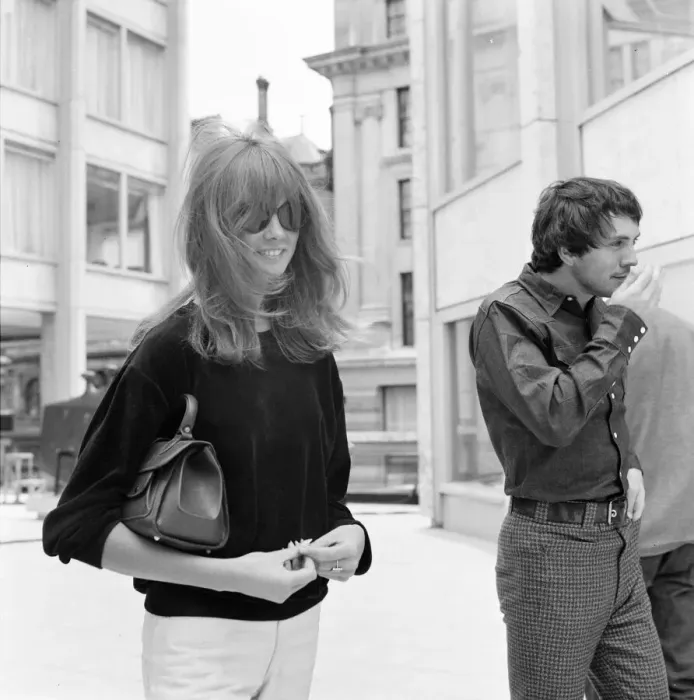 Framed Print : Life at the Top, 1965 film, on location filming around The Economist building in St James Framed Print : Life at the Top, 1965 film, on location filming around The Economist building in St James