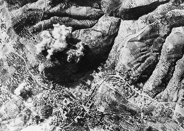 Light bombers attack Axis positions in Sicily near Mount Etna in the battle for Catania