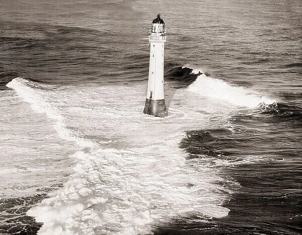 Lighthouses The Inchcape Bell Rock Lighthouse in the North Sea in Scotland