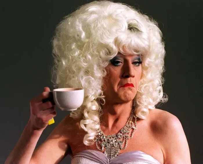 Framed Print : Lily Savage aka Paul O Grady the Birkenhead born comedian drag artiste Framed Print : Lily Savage aka Paul O Grady the Birkenhead born comedian drag artiste