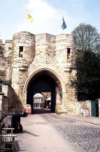 Lincoln Castle East Gate Lincolnshire MSI circa 1985