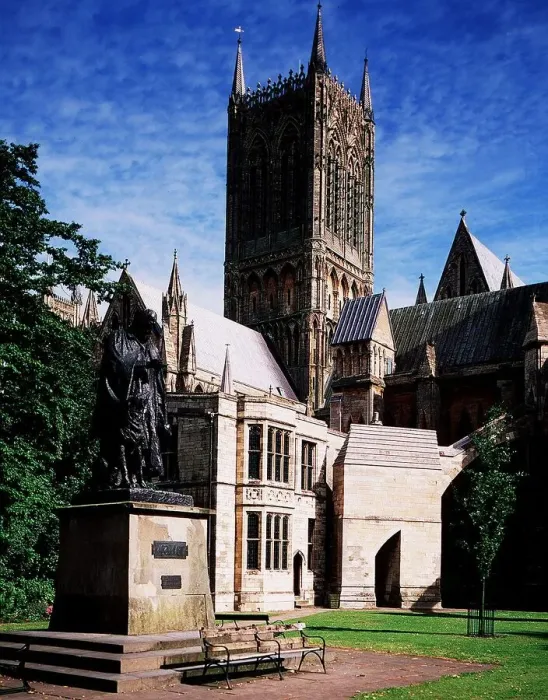 Framed Print : Lincoln Cathedral Lincolnshire circa 1997 Framed Print : Lincoln Cathedral Lincolnshire circa 1997