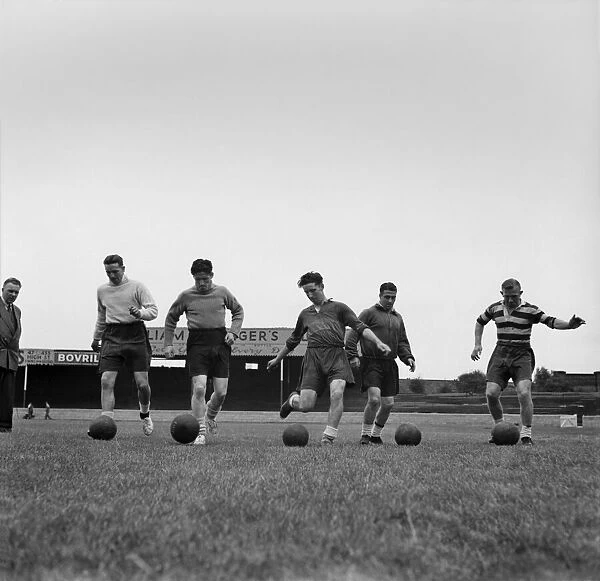 Lincoln City F. C Training. August 1952 C4001-001