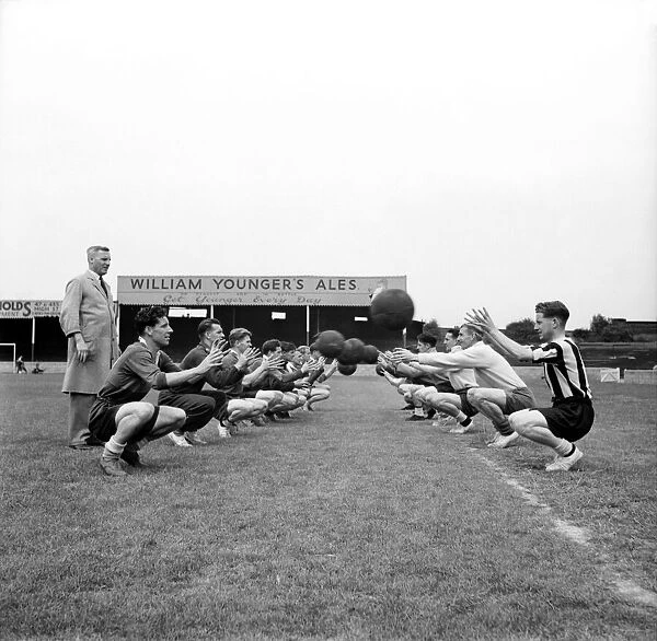 Lincoln City F. C Training. August 1952 C4001-003