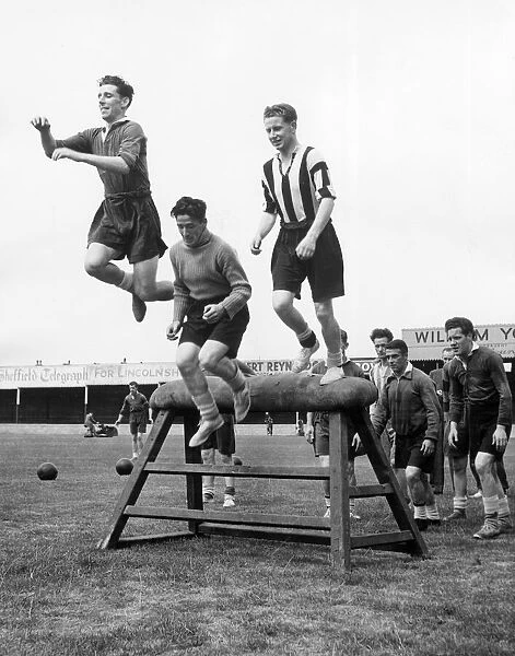 Lincoln City Players in Training. c. 1954
