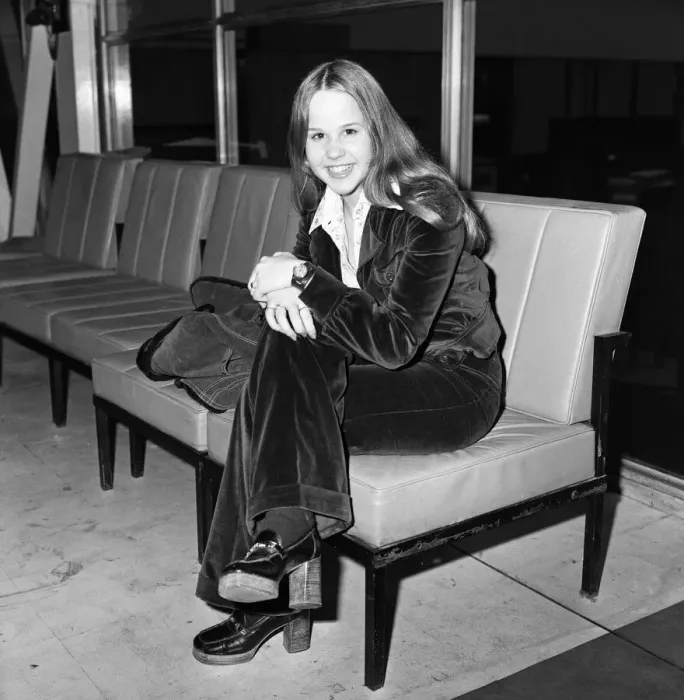 Framed Print : Linda Blair, aged 15, who is the child star of the film The Exorcist