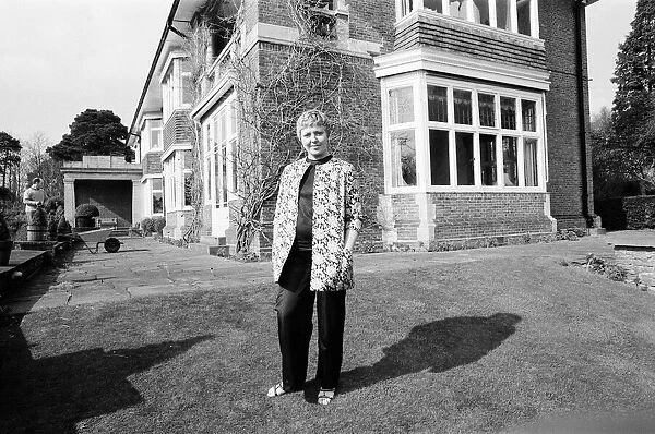 Linda Jones, wife of singer Tom Jones, pictured at there 65, 000 pound home in Weybridge