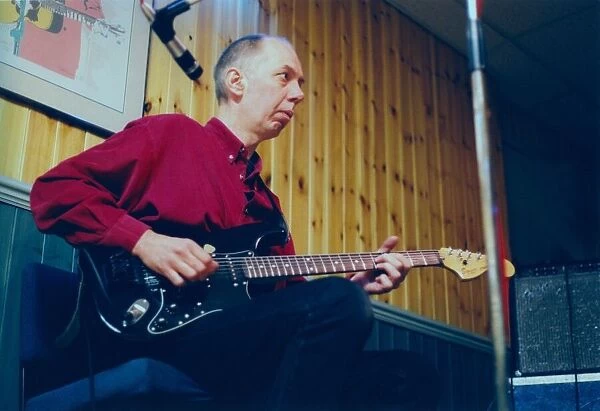 Lindisfarne rehearsing. 28  /  04  /  95. Rod Clements pictured