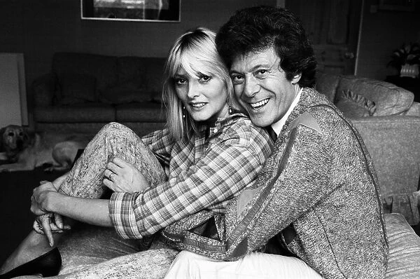 Lionel Blair pictured at home with his wife Susan. 19th October 1983