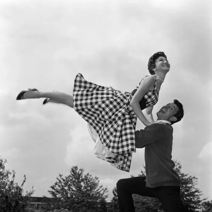 Framed Print : Lionel Blair and his sister Joyce flying high in a routine rehearsal. 21st July 1959 Framed Print : Lionel Blair and his sister Joyce flying high in a routine rehearsal. 21st July 1959