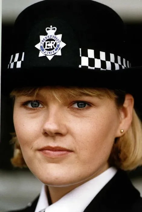 Framed Print : Lisa Geoghan Actress Stars In the TV Programme The Bill - police uniform Framed Print : Lisa Geoghan Actress Stars In the TV Programme The Bill - police uniform