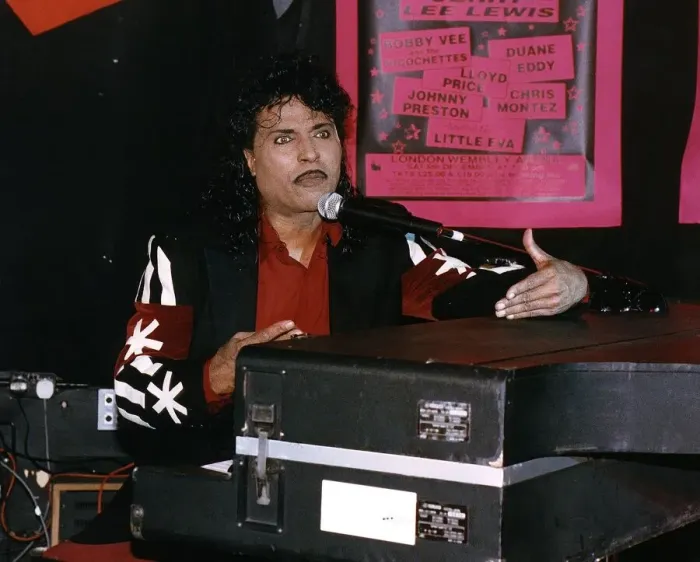 Framed Print : Little Richard at his press conference today at the Orange North End Crescent West London Framed Print : Little Richard at his press conference today at the Orange North End Crescent West London