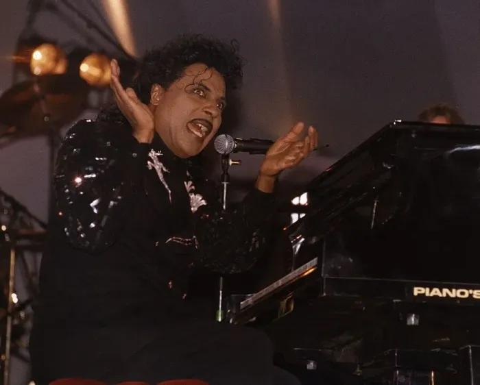 Framed Print : Little Richard rock and roll legend at Sports Palace Antwerp Belgium Framed Print : Little Richard rock and roll legend at Sports Palace Antwerp Belgium