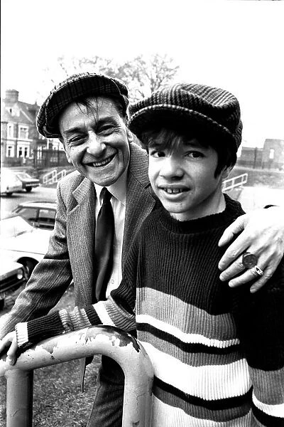 The 'Little Waster'comedian Bobby Thompson with Steven O Keefe, aged 15