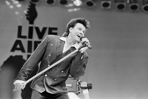 Live Aid dual venue benefit concert held on 13th July 1985 at Wembley Stadium in London