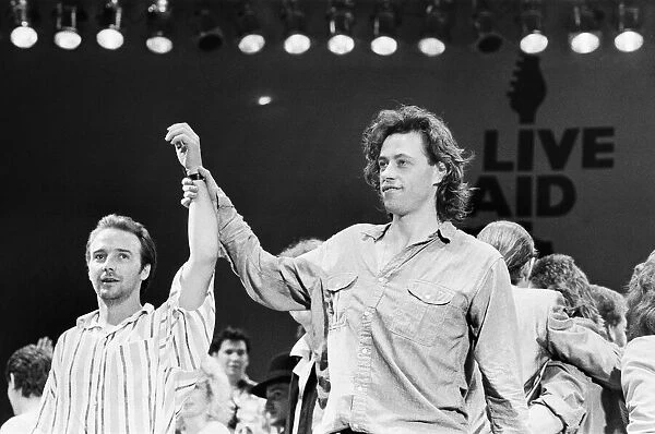 Live Aid dual venue benefit concert held on 13th July 1985 at Wembley Stadium in London