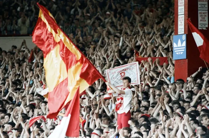 Framed Print : Liverpool 0 v 2 Arsenal, Division One League Title clincher at Anfield, Liverpool
