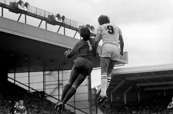 Liverpool 0 v. Aston Villa 0. Division one football September 1981 MF03-15-023