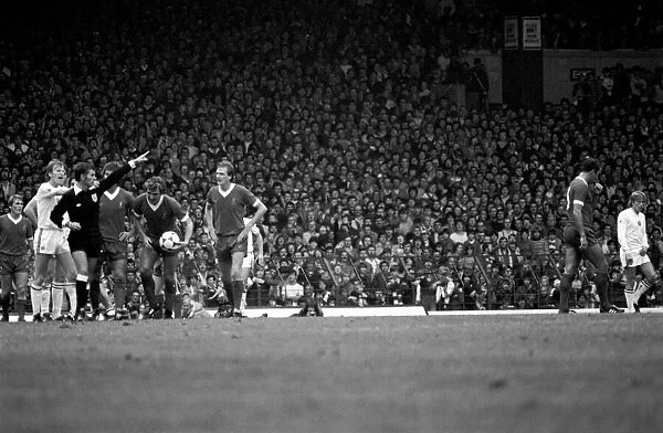 Liverpool 0 v. Aston Villa 0. Division one football September 1981 MF03-15-009