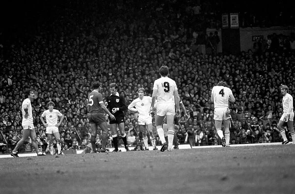 Liverpool 0 v. Aston Villa 0. Division one football September 1981 MF03-15-010