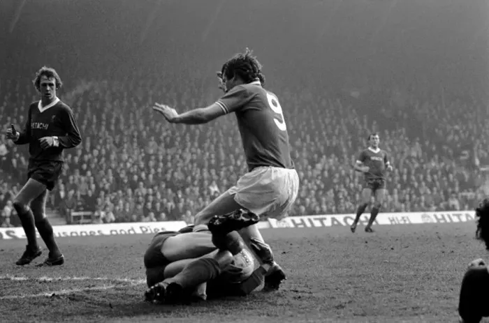 Framed Print : Liverpool 1 v. Leicester City 2. Division One Football. January 1981 MF01-19-011 Framed Print : Liverpool 1 v. Leicester City 2. Division One Football. January 1981 MF01-19-011