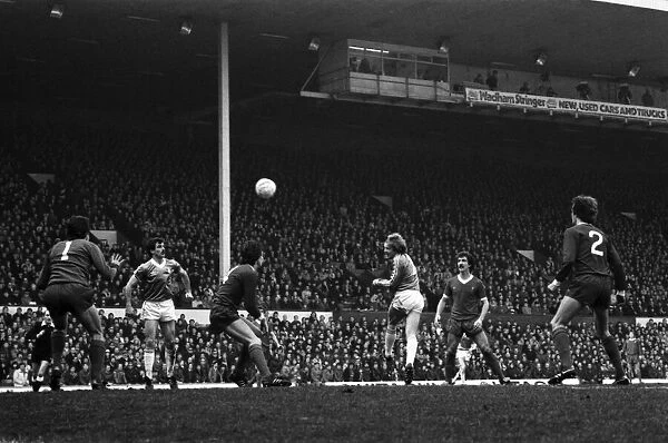 Liverpool 2 v. Birmingham City 2. Division One Football. February 1981 MF01-30-049