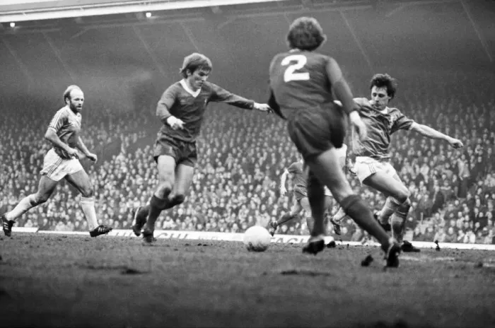 Framed Print : Liverpool 2 v. Birmingham City 2. Division One Football. February 1981 MF01-30-014