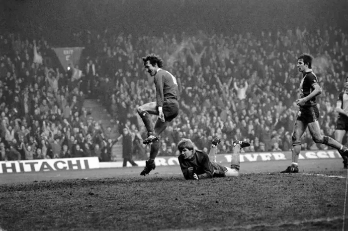 Framed Print : Liverpool 2 v. Southampton 0. Division One Football. February 1981 MF01-39-031 Framed Print : Liverpool 2 v. Southampton 0. Division One Football. February 1981 MF01-39-031
